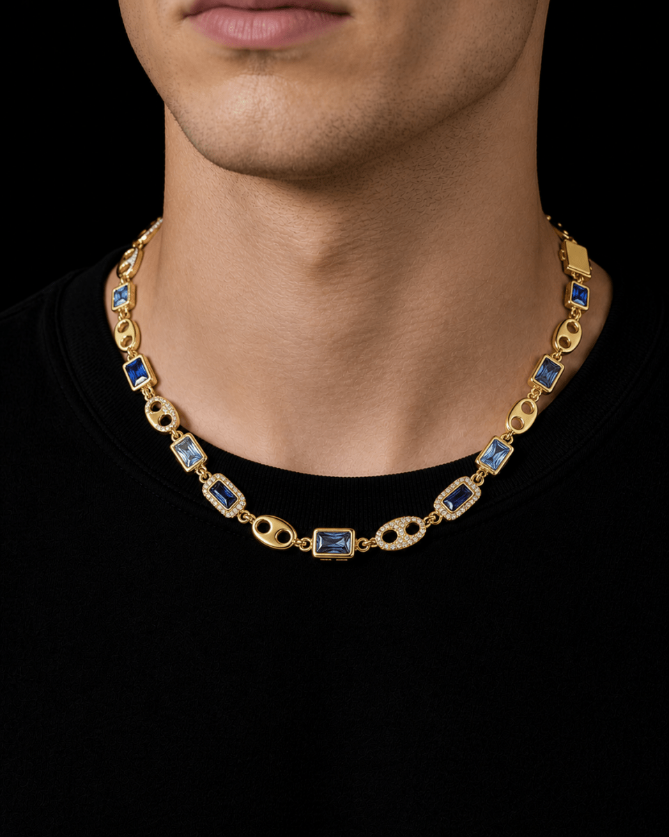 Riviera Link Necklace Gold
