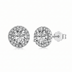 Round Halo Studs