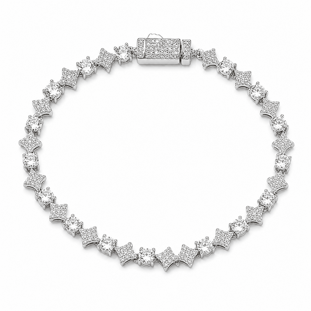 Stardust Tennis Bracelet Silver